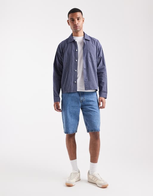 Levi's - 469 - Pantaloncini ampi lin denim lavaggio medio, 2 di 5