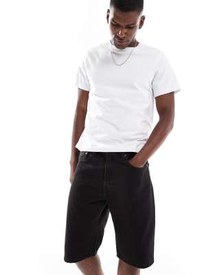 Levi's - 469 - Short 12 pouces en jean ample - Noir