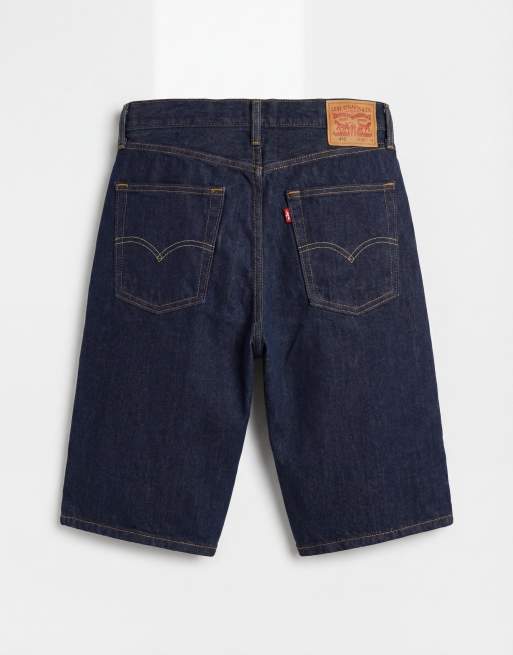 Levi's 470 baggy denim shorts in indigo , 7 of 9
