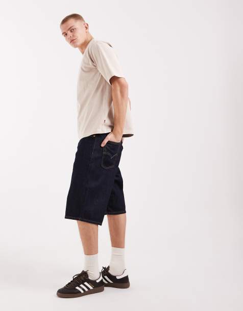 Levi's 470 baggy shorts in indigo - view 1