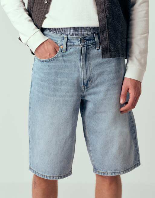 Levi's - 470 - Pantaloncini di jeans ampi lavaggio chiaro, 2 di 7