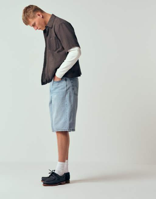 Levi's - 470 - Pantalones cortos vaqueros holgados con lavado claro, 5 de 7