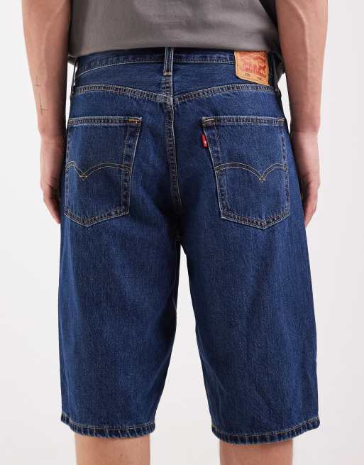 Levi's - 470 - Short en jean baggy - Bleu foncé délavé, 5 de 5