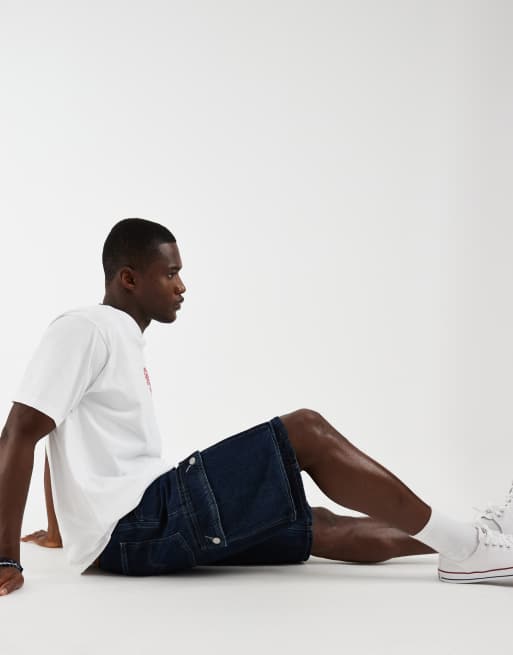 Levi's 478 Baggy Cargo-Jeansshorts in Indigo, 4 von 5