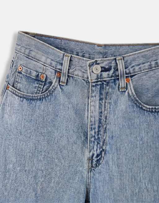 Levi's - 478 - Pantaloncini di jeans larghi azzurri, 9 di 10