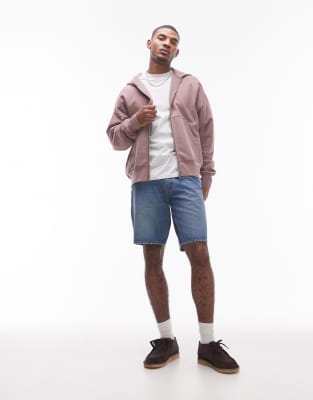 Levi's – 478 – Weite Jeans-Shorts mit dunkler Waschung - view 1