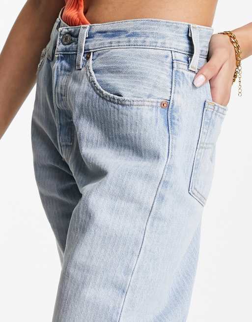 Levi's 501 81 - Blå jeans i lys vask , 3 af 5