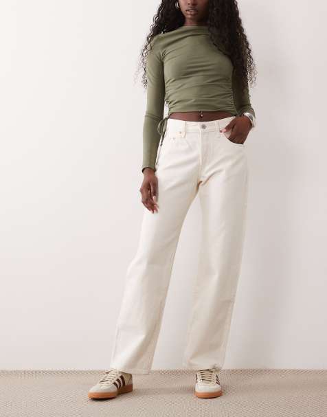 Levi's 501 90'er denimjeans i ecru - view 1