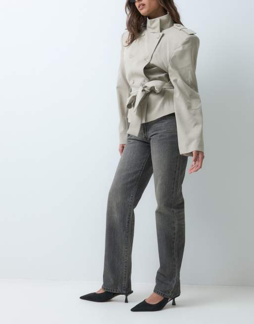 Levi's 501 90er-Jahre Selvedge-Jeans in verwaschenem Grau, 2 von 5