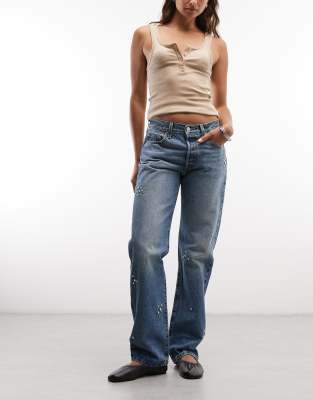 VAN GRAAF Levi's Damen Stone Jeans Baumwolle Blau, Größe 26-32 - Bild 4