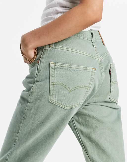 Green sale 501 jeans