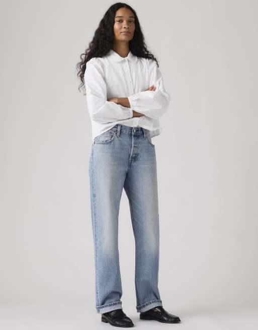 Levi's 501 '90s jeans in light-blue denim, 3 of 4