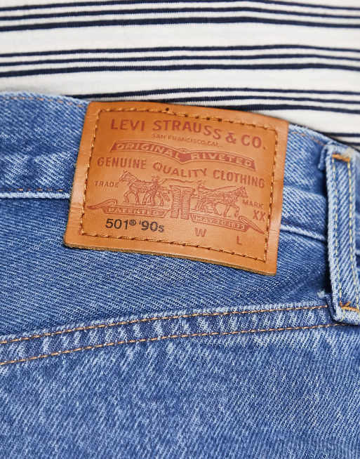 Levi's 501 90s jeans in mid wash blue | ASOS