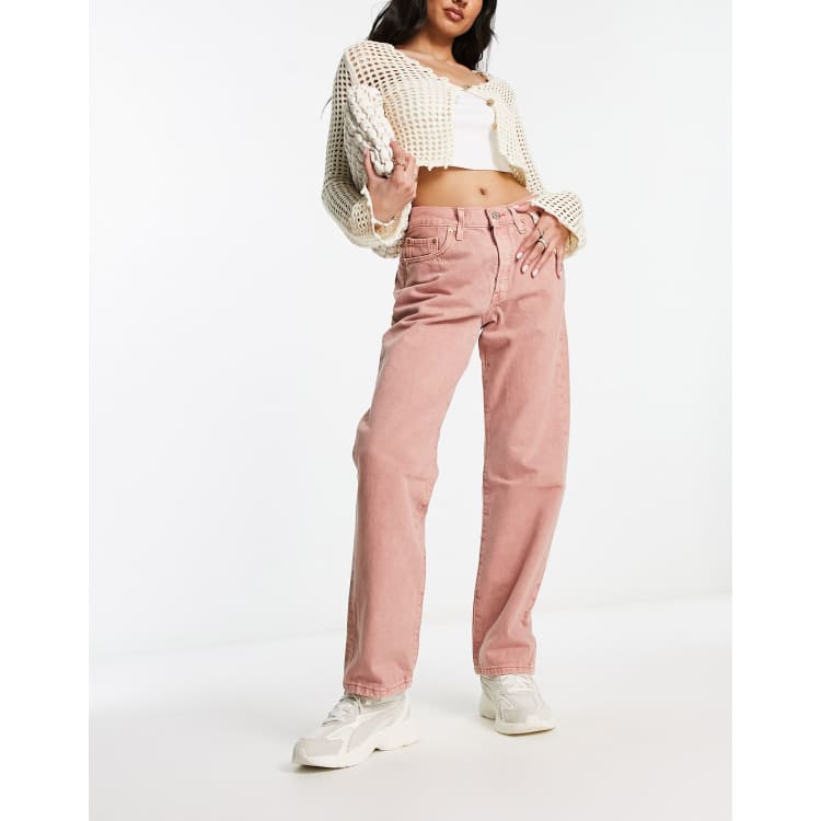 Levi s 501 90s jeans in pink ASOS