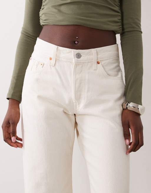 Levi's 501 '90s raka jeans i naturvit, 5 av 5