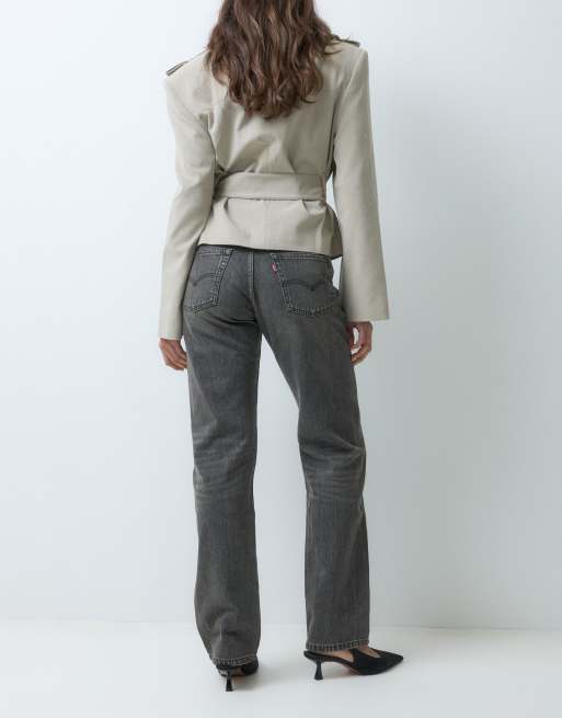 Levi's 501 90's selvage jeans met grijze wassing, 5 van 5