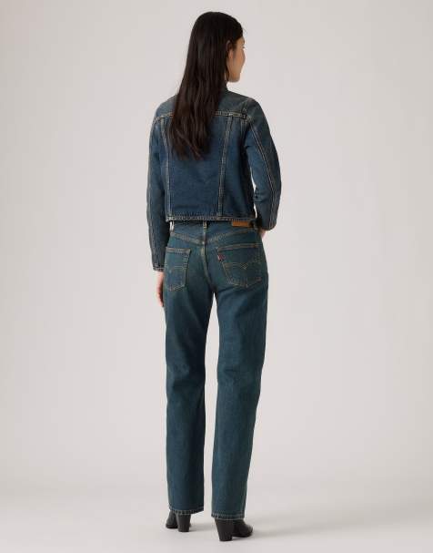 Levi's 501 '90s selvedge jeans in washed blue - view 1