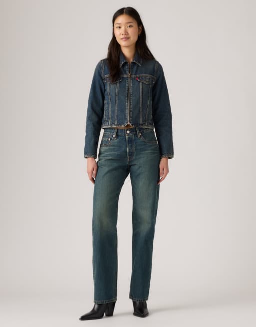 Levi's 501 '90s selvedge jeans in washed blue, 2 of 4