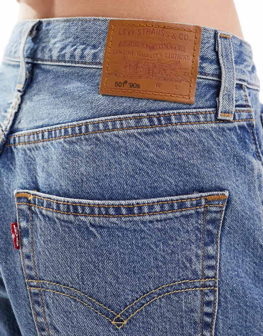 Levi's 501 '90s straight fit jeans in light blue wash | ASOS