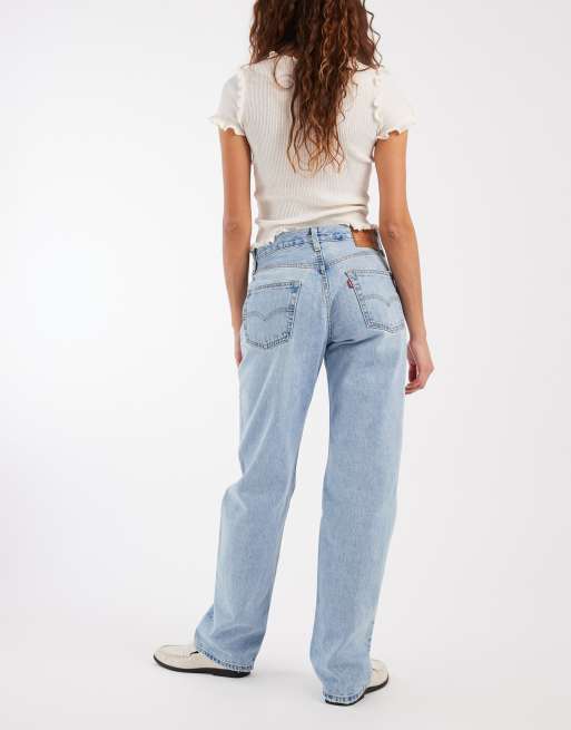 Levi's 501 '90s straight jeans i lys vask, 3 af 5
