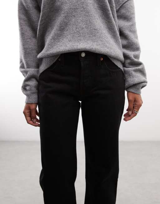 Levi's 501 '90s straight jeans in black, 4 of 5
