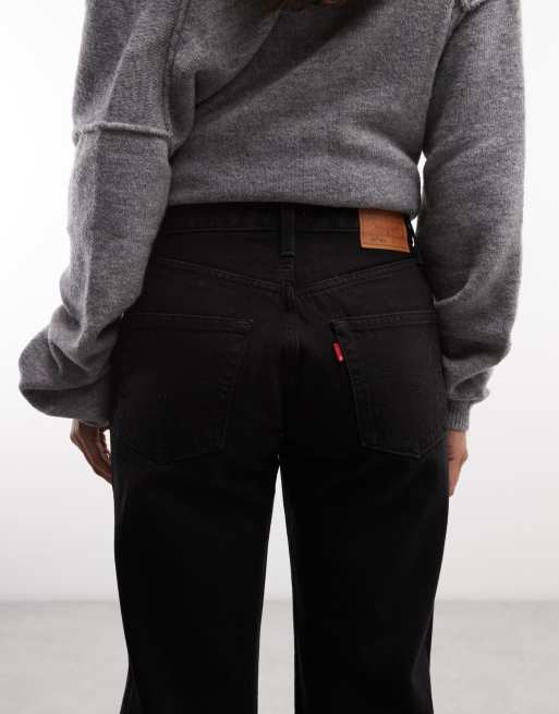 Levi's 501 '90s straight jeans in black, 5 of 5