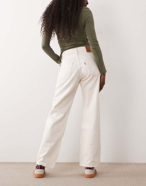 Levi's 501 '90s straight jeans in ecru, 3 of 5