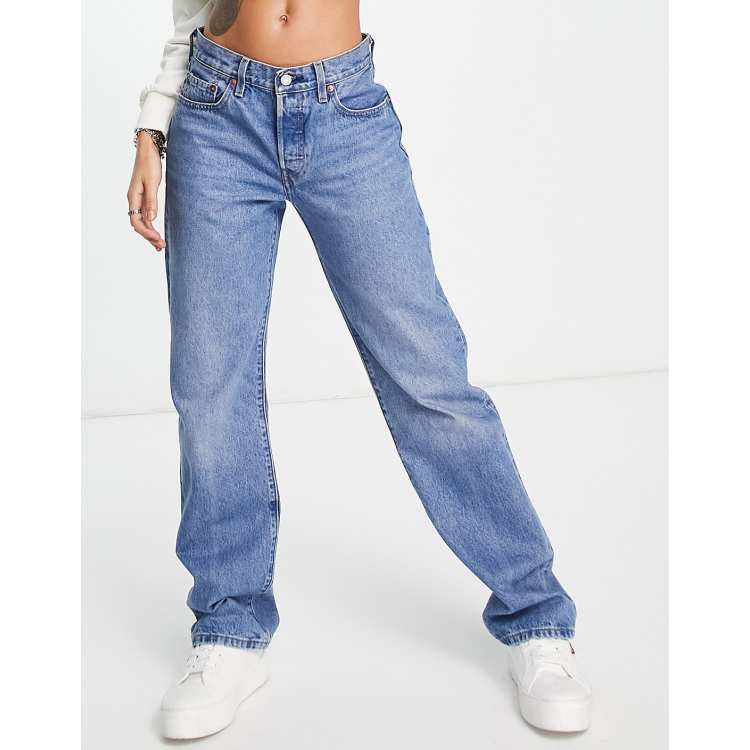 リーバイス　LEVI'S 501 90's MADE IN USA W33 Levi's 501 90's straight jeans in mid wash blue | ASOS