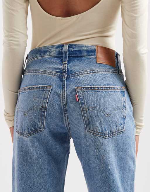 Levi's 501 '90s straight jeans in mid wash, 4 of 5