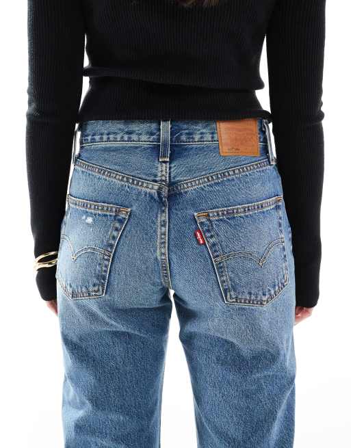 Levi's 501 90's straight jeans in vintage mid wash blue | ASOS
