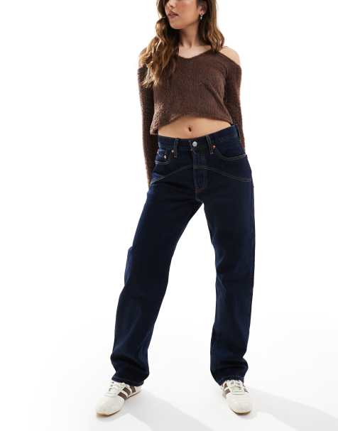 Levi's 501 '90s western denim jeans in dark blue - view 1
