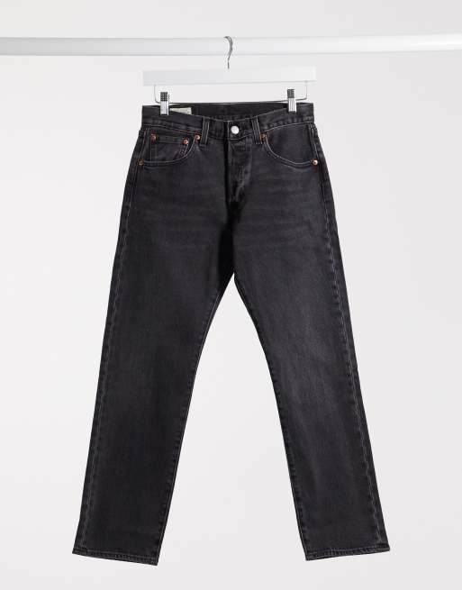 Levi's 501 '93 cropped straight fit jeans in washed black