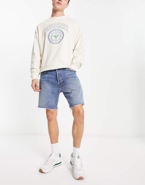 Levi's - 501 - '93 - Denim short met blauwe wassing - view 1