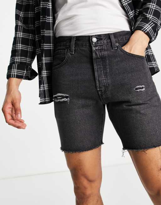 Levis 501 hotsell shorts black