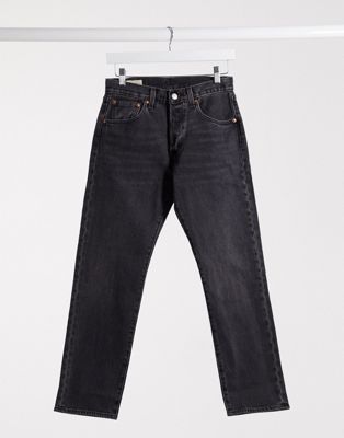 Levi's – 501 '93 – Kurz geschnittene Jeans mit geradem Bein in verwaschenem Schwarz