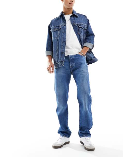 Levi's - 501 '93 - Mellemblå jeans med lige pasform - view 1