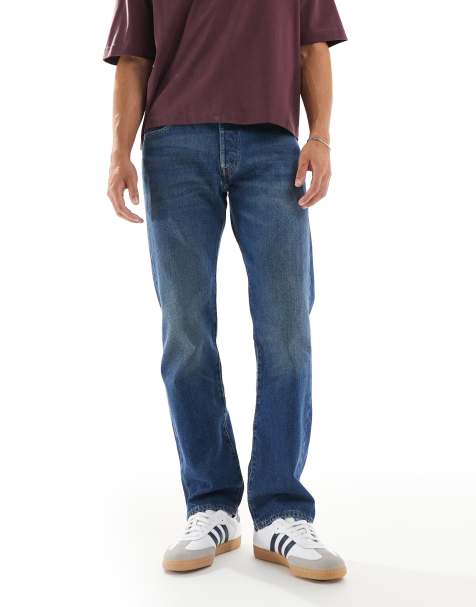 Levi's - 501 '93 - Mørkeblå jeans med lige ben i vintage-vask - view 1