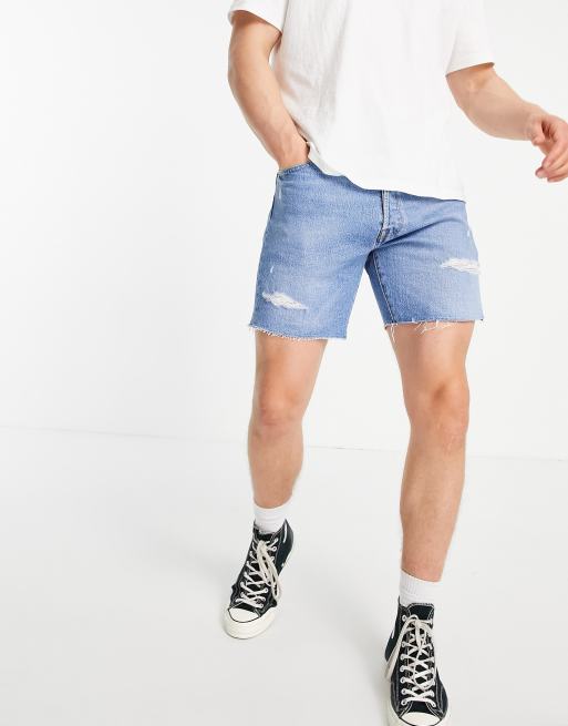 Levi's distressed bermuda discount shorts