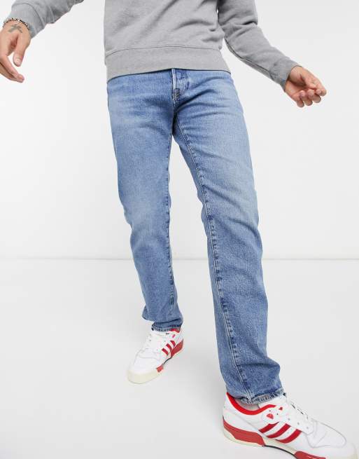 levi's 90's 501 jeans in mid wash blue