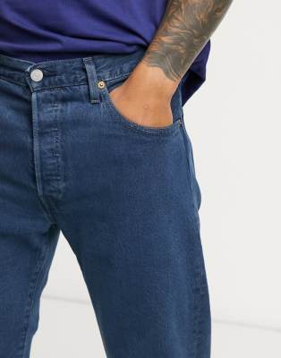 navy blue levis 501