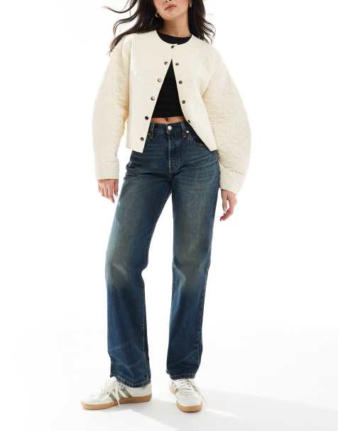 Levi's – 501 – Ciemnoniebieskie lekkie jeansy w stylu lat 90. - view 1