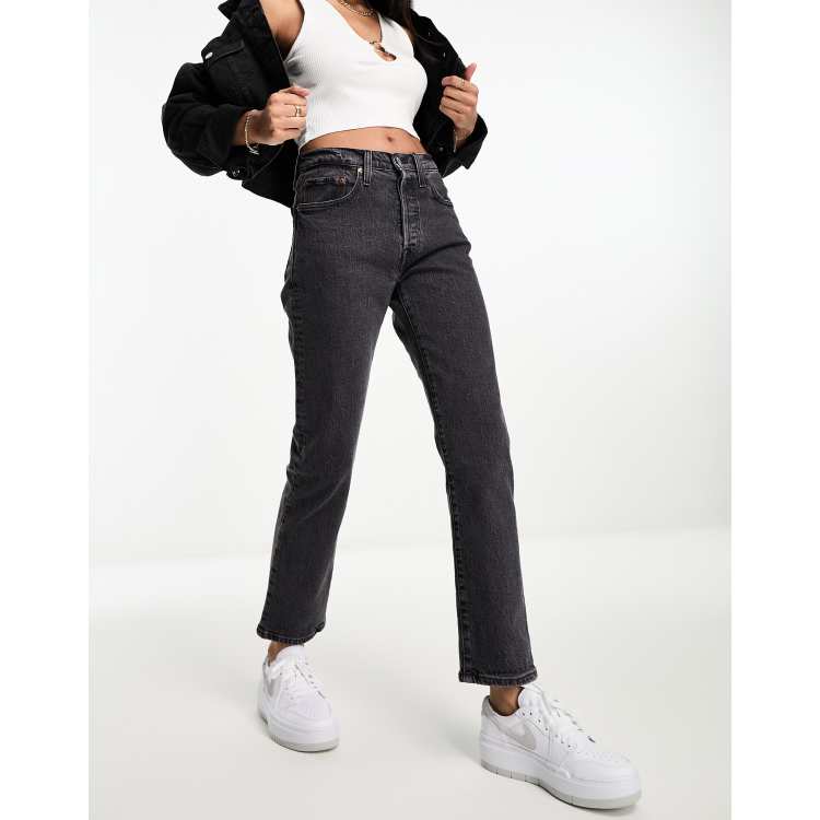 Levis 501 2024 cropped black