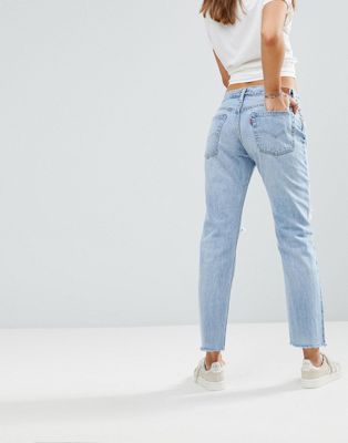 Levi's 501 Crop Jean with Rips | ASOS