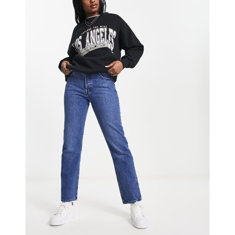 Levis 501 crop clearance jean