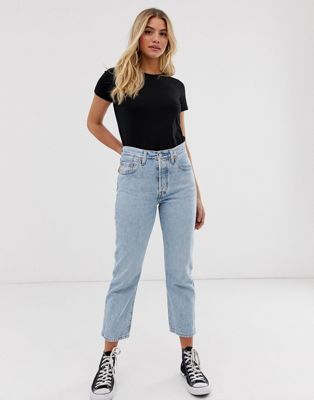 asos cropped jeans womens