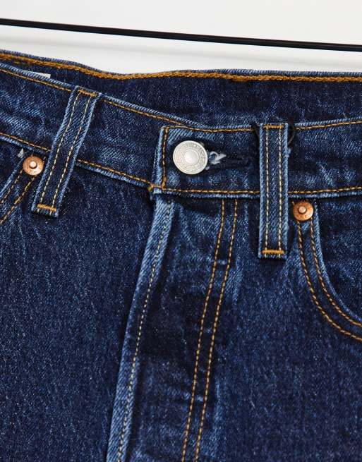 Levi's - 501 - Cropped jeans met hoge taille en rechte pijpen in indigo, 2 van 4