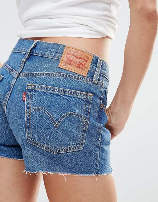 Levi's 501 Denim short met onafgewerkte zoom, 3 van 4