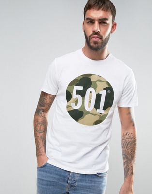 levi 501 t shirt