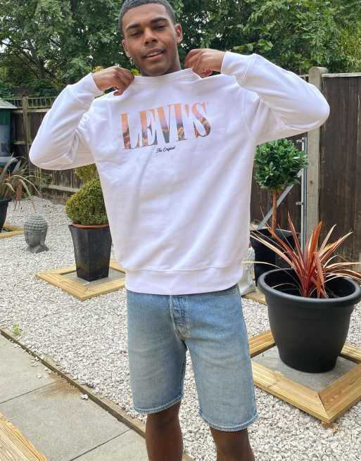 Levi's 501 light wash shorts cheap