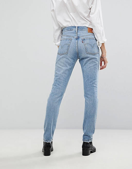 501 Rise Skinny Jean with Rips ASOS